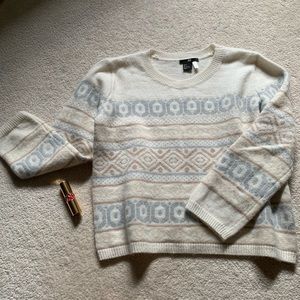 H&M Crew Neck Pattern Sweater